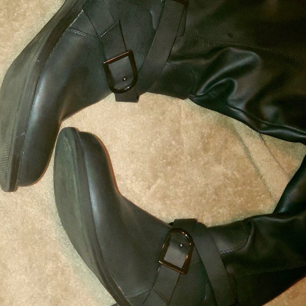 Tall black boots